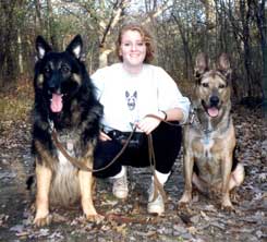 Photo of Kim with Wolfgang and Phantom