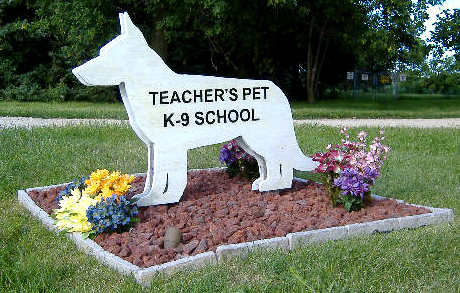 Photo of Teachers Pet K-9 School Sign